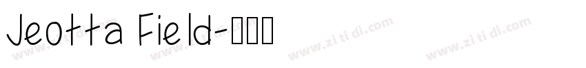 Jeotta Field字体转换